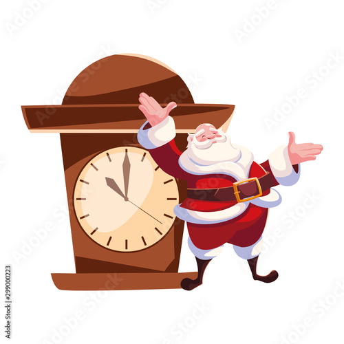 Merry christmas santa claus vector design