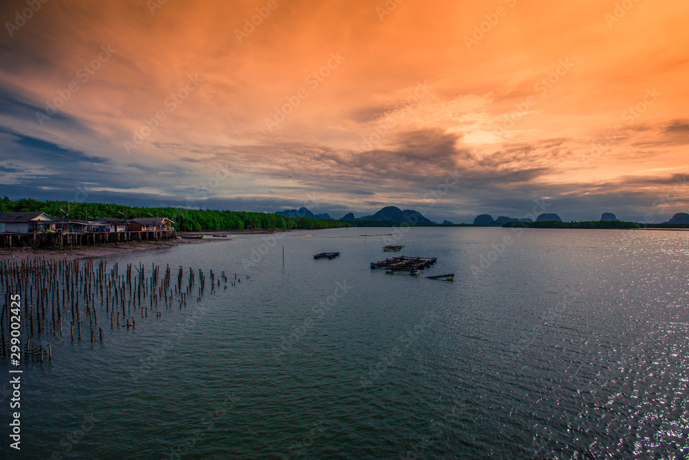 Samchongtai Homestay-Phang Nga: October 20, 2019, the atmosphere of the jetty, there are no children running during the holidays, Sam Chong Tai Viewpoint, Kalai, Takua Thung District, Thailand