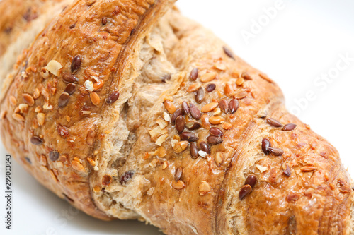 Whole Grain Gluten Free Rye Croissants with Kernel Seeds - Image