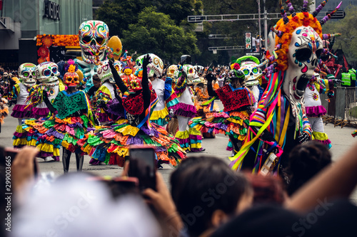 Day of the dead parade, Mexico City, 2019