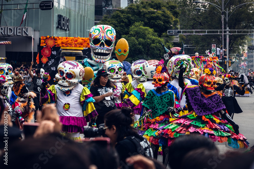 Day of the dead parade, Mexico City, 2019