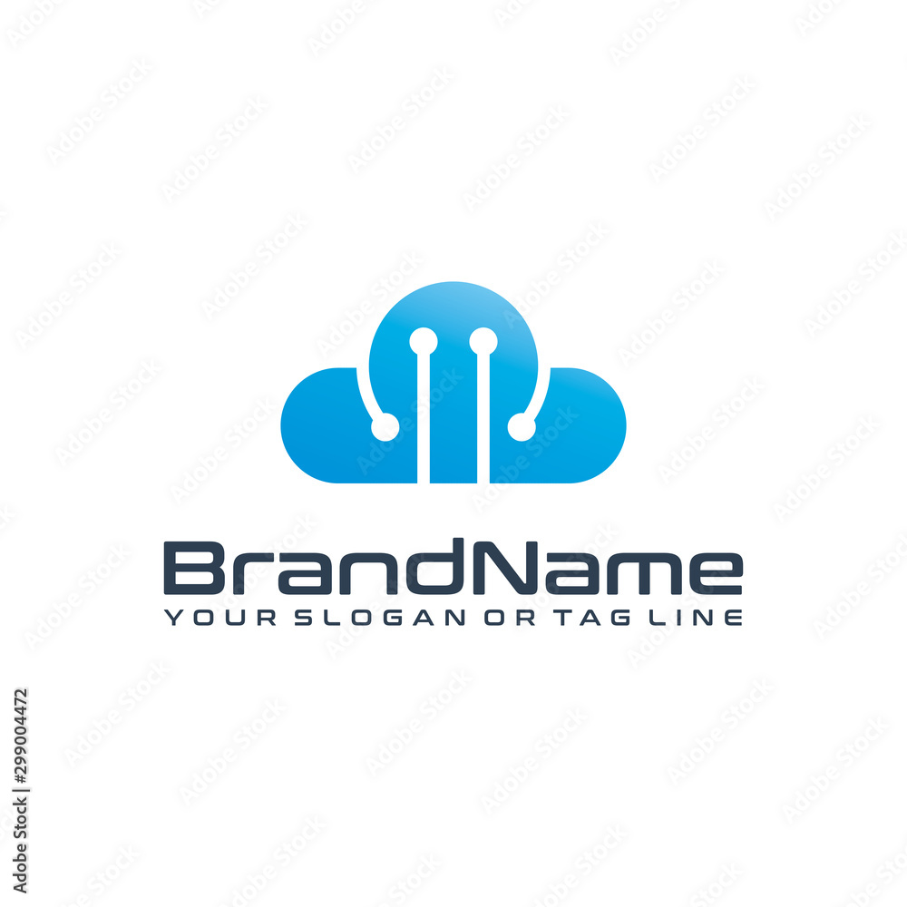 cloud technology logo design modern vector template cloud technology logo design modern vector template