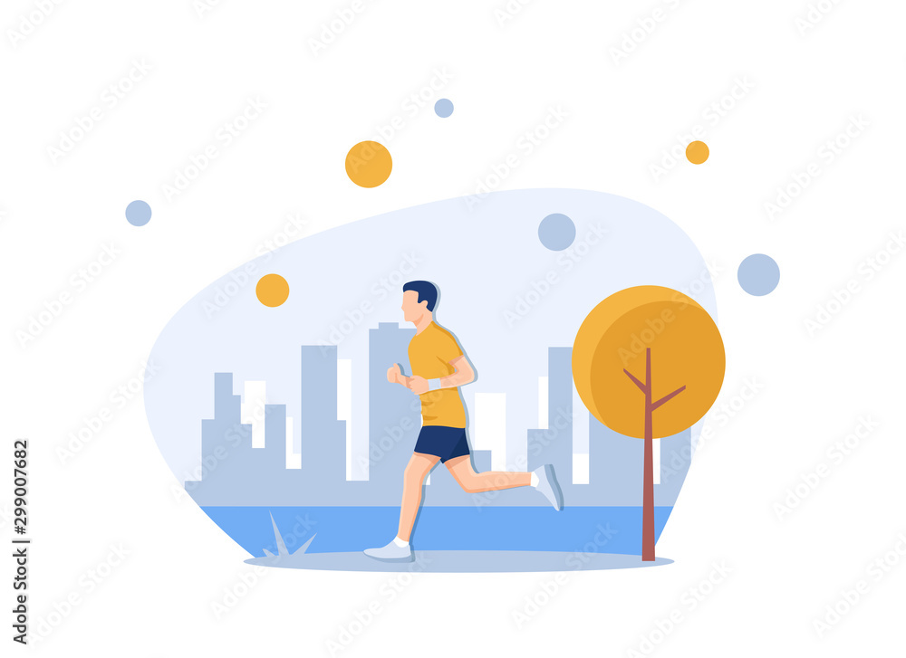 outdoor physical activity and fitness in modern metropolis cartoon vector,jogging outdoor physical activity and fitness in modern metropolis cartoon vector,jogging