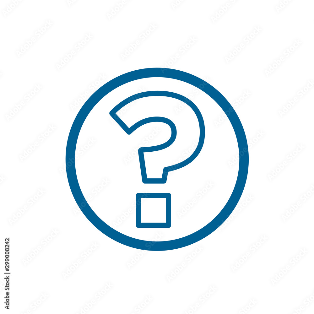 Question mark icon vector isolated symbol illustration EPS 10