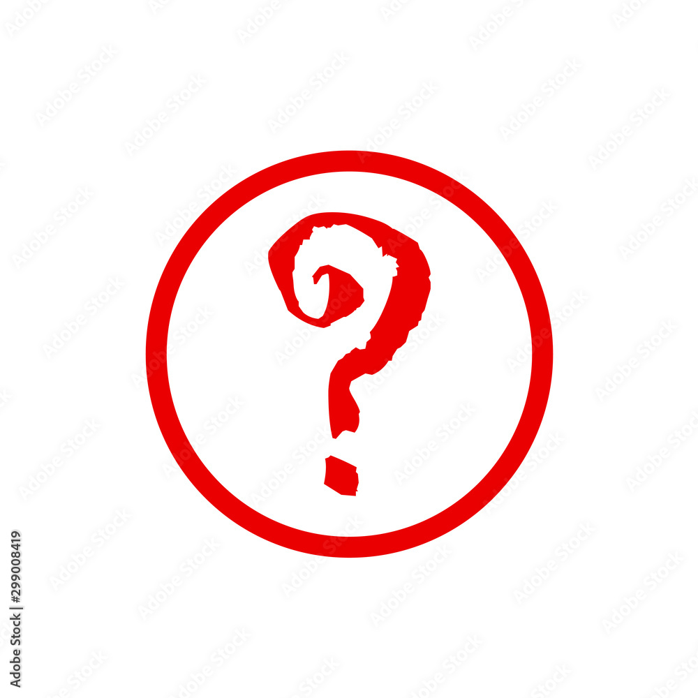 Question mark icon vector isolated symbol illustration EPS 10 Question mark icon vector isolated symbol illustration EPS 10