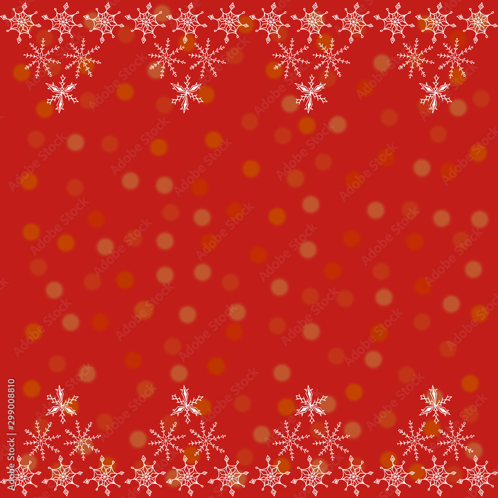Seamless background with frame pattern of snowflakes along the top and bottom edge. New year Christmas background texture. For border,edge,gift wrapping,banner,stationery,flyer,graphic design,edging Seamless background with frame pattern of snowflakes along the top and bottom edge. New year Christmas background texture. For border,edge,gift wrapping,banner,stationery,flyer,graphic design,edging