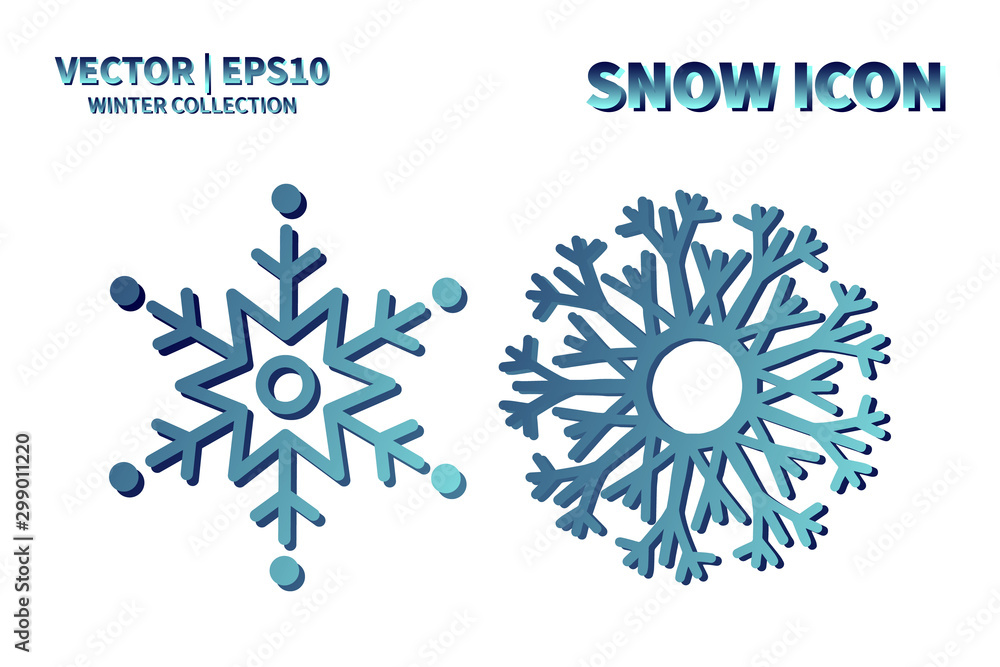 Snowflake vector icon set. Christmas and winter snow flake element collection. Isolated flat new year holiday decoration illustration template. Cold weather object design silhouette symbol Snowflake vector icon set. Christmas and winter snow flake element collection. Isolated flat new year holiday decoration illustration template. Cold weather object design silhouette symbol