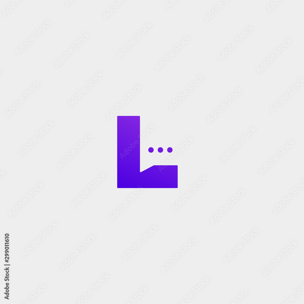 Letter L Chat Logo Template Vector Design Letter L Chat Logo Template Vector Design