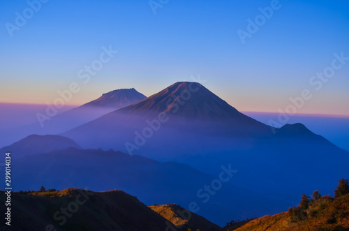 beautiful mount scenery, with blue and clean that good for element design background 