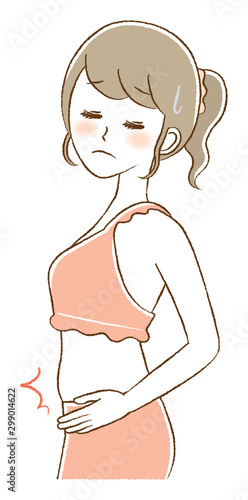 My lower stomach sticks out