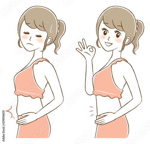 My lower stomach sticks out