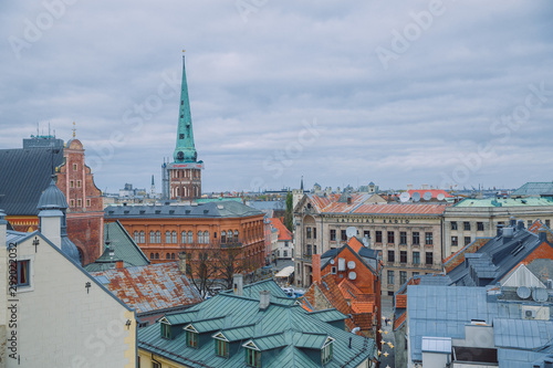 City Riga, Latvia Republic. Old city center and historic architecture. Travel photo 23. okt. 2019