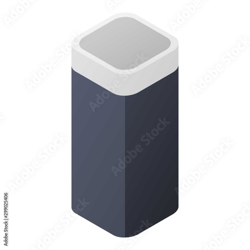 Smart speaker icon. Isometric of smart speaker vector icon for web design isolated on white background