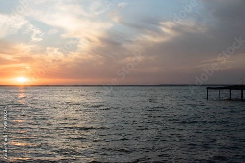 Beautiful sunset at Keenjhar Lake, Sindh Pakistan