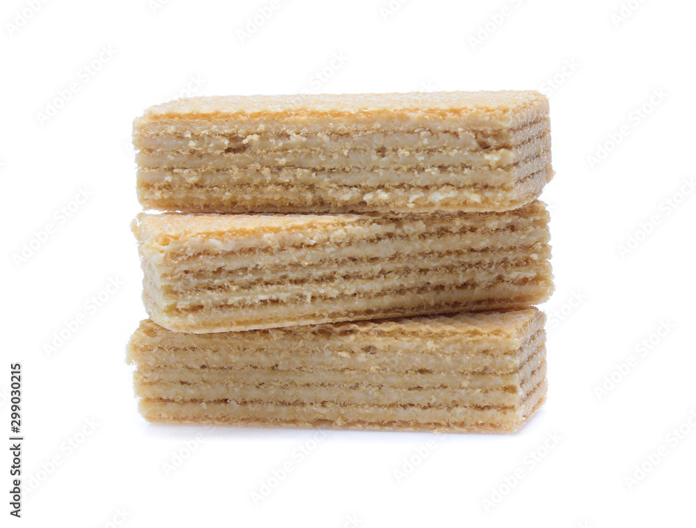Wafers stick isolated on white background Wafers stick isolated on white background