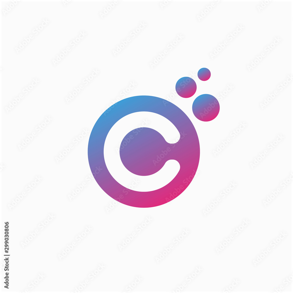 molecule initial Letter C Logo design , Lab Logo Design Element , Design Vector with Dots. - VECTOR molecule initial Letter C Logo design , Lab Logo Design Element , Design Vector with Dots. - VECTOR
