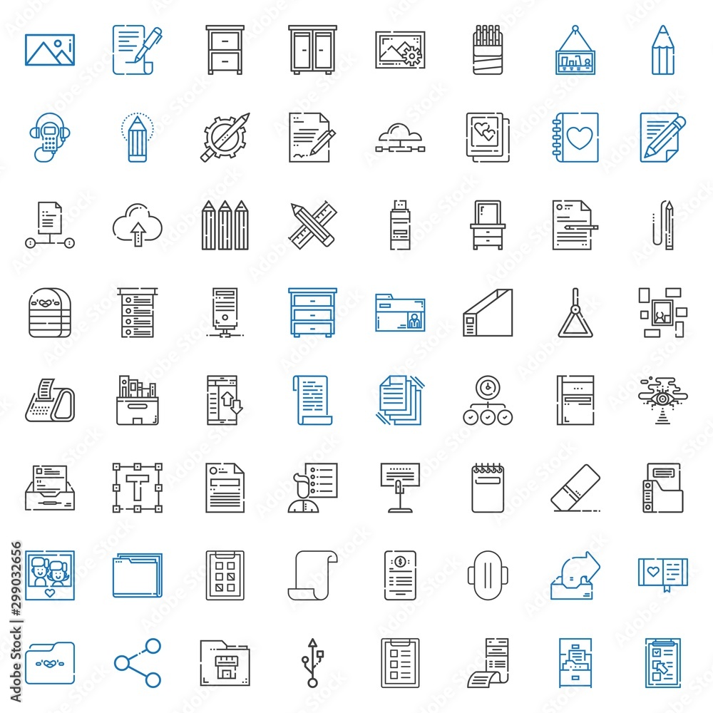 Obraz premium file icons set
