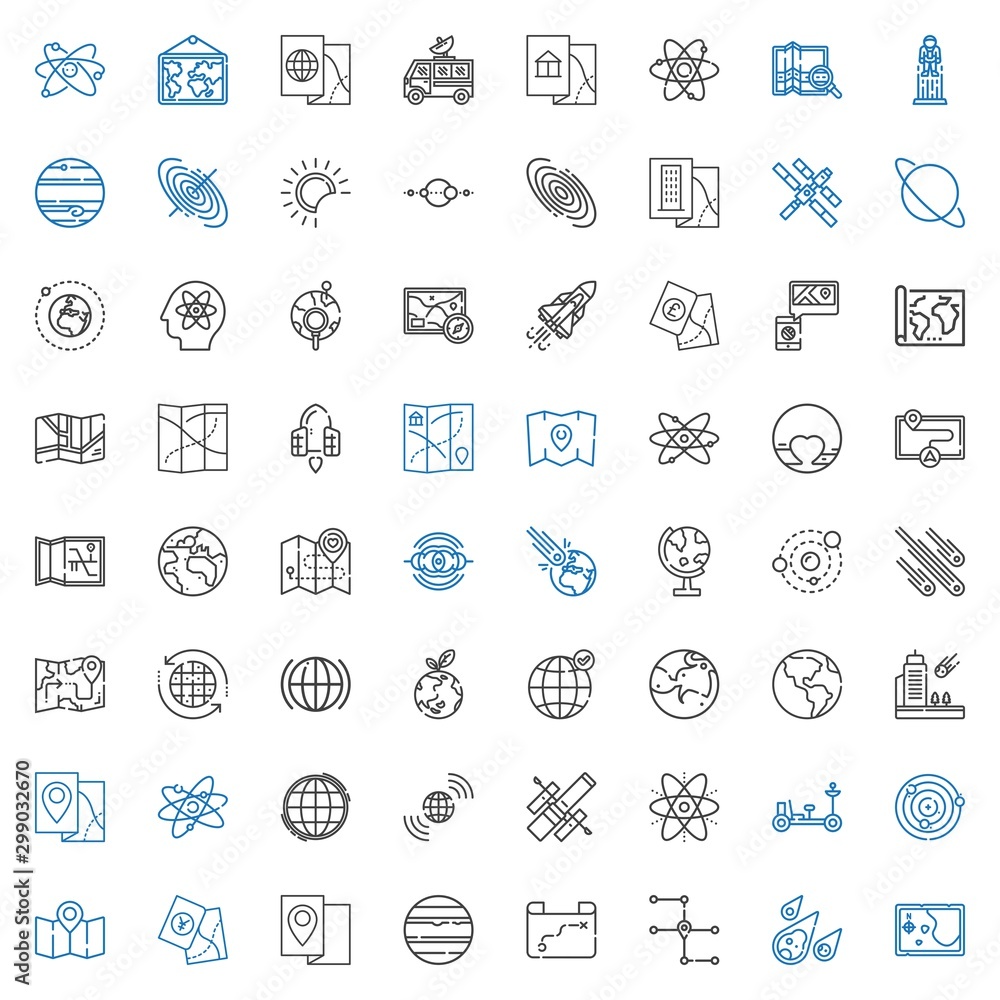 orbit icons set orbit icons set