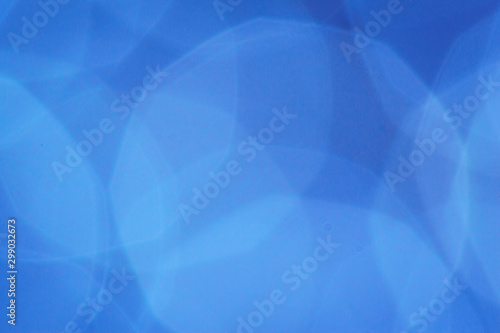 Blue abstract lights bokeh blurred christmas background