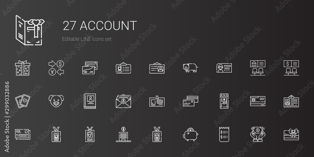 account icons set account icons set