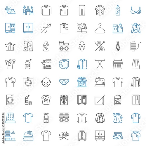 clothes icons set