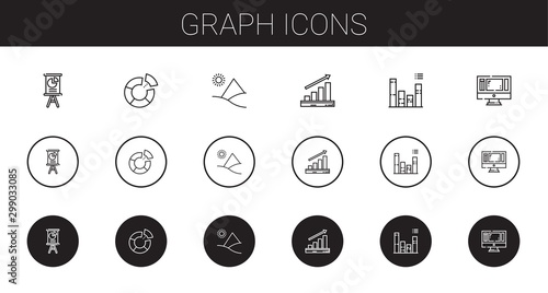 graph icons set