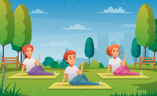 Kids Yoga Background