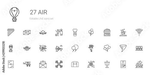 air icons set