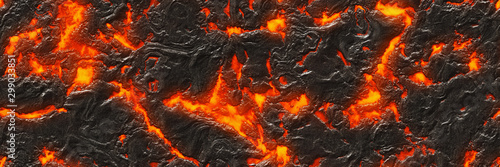Fotografia, Obraz Volcano- background magma