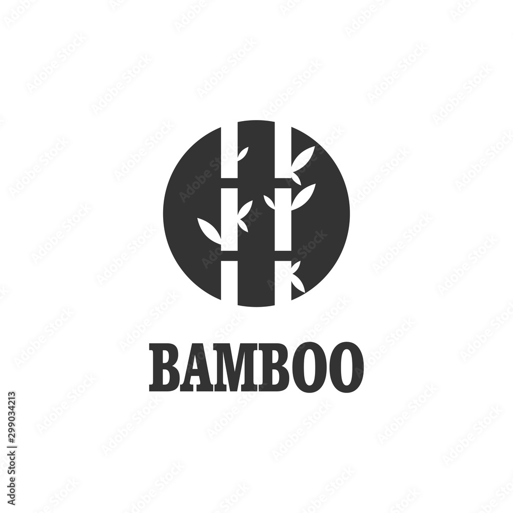 bamboo logo template, design concept, vector illustration bamboo logo template, design concept, vector illustration