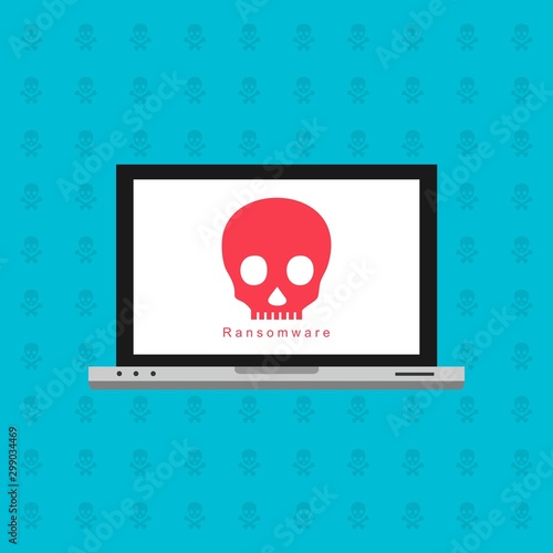 Computer Viruses Attack, Errors detected, Warning signs, Stealing data. Monitor with hacking virus alert messages, bugs, notifications, bomb, open lock, infected files. Vector illustration on white