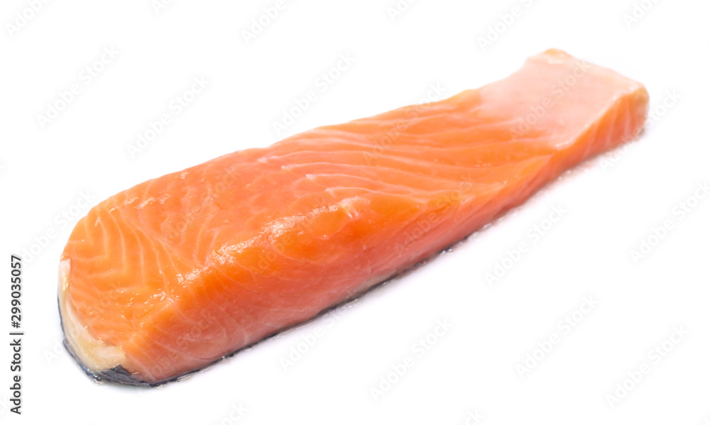 salmon  isolated on white background