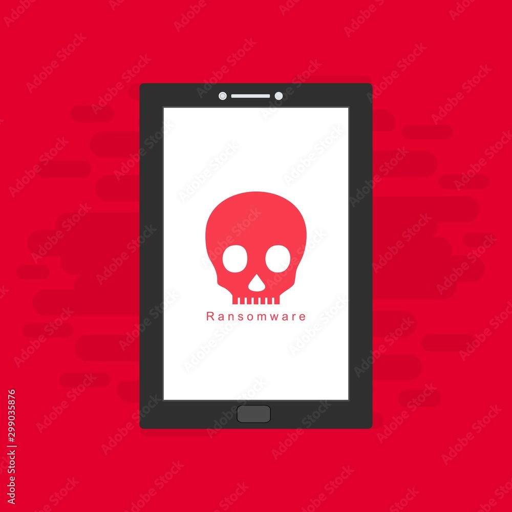 Virus in smartphone. Cyber attack on phone. Blocked Gadget does not work. Vector illustration Virus in smartphone. Cyber attack on phone. Blocked Gadget does not work. Vector illustration