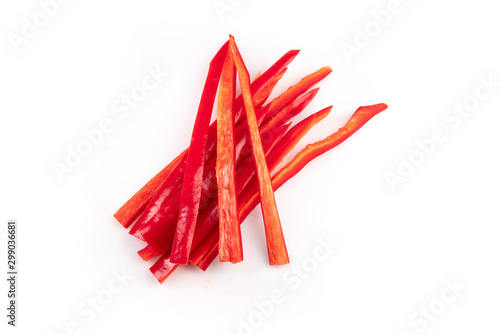 julienne chopped red and ripe  pepper