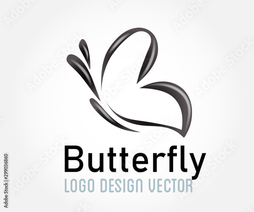 Butterfly beauty symbol icon logo icon vector image
