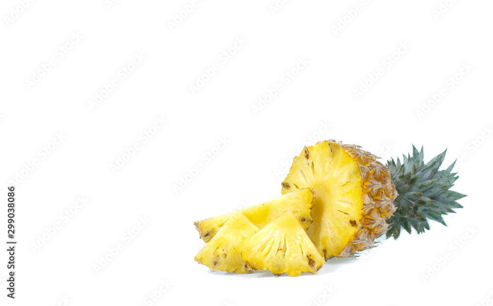 copy space pineapple isolated on white copy space pineapple isolated on white