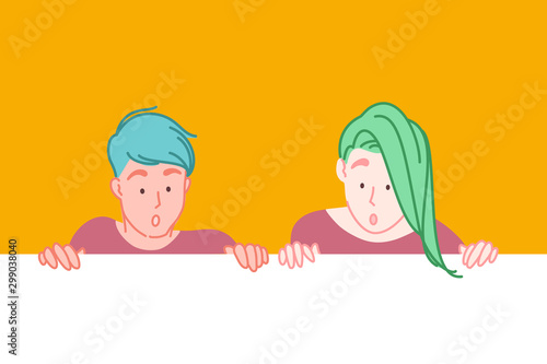 Creative advertising banner concept
