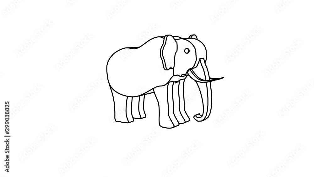 icon illustration of rhinoceros icon illustration of rhinoceros