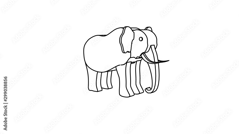 icon illustration of rhinoceros icon illustration of rhinoceros
