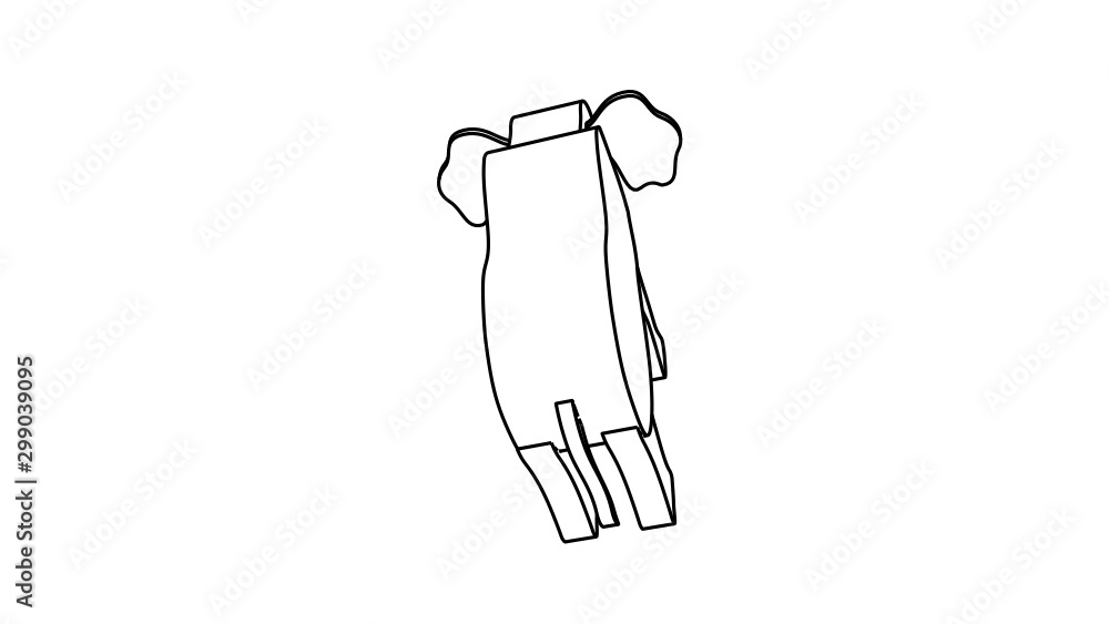 icon illustration of rhinoceros icon illustration of rhinoceros