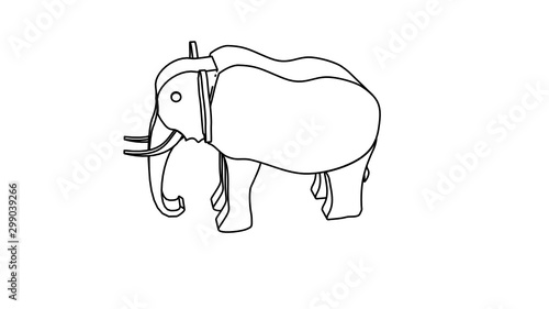 icon illustration of the elephant