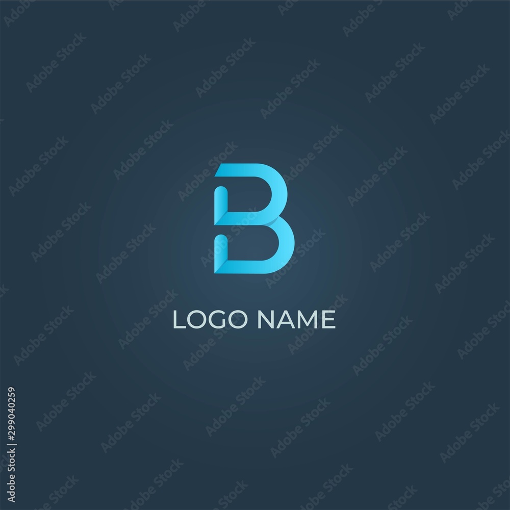 Alphabet letter b design vector Alphabet letter b design vector