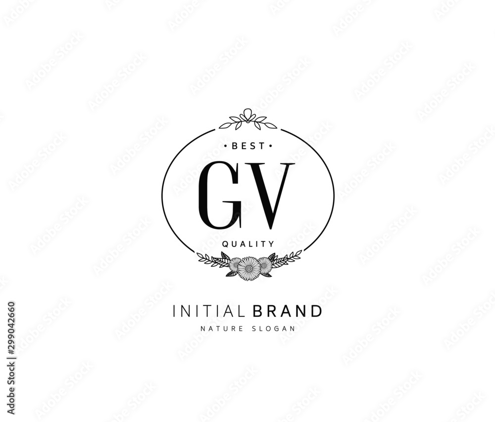G V GV Beauty vector initial logo, handwriting logo of initial signature, wedding, fashion, jewerly, boutique, floral and botanical with creative template for any company or business. G V GV Beauty vector initial logo, handwriting logo of initial signature, wedding, fashion, jewerly, boutique, floral and botanical with creative template for any company or business.