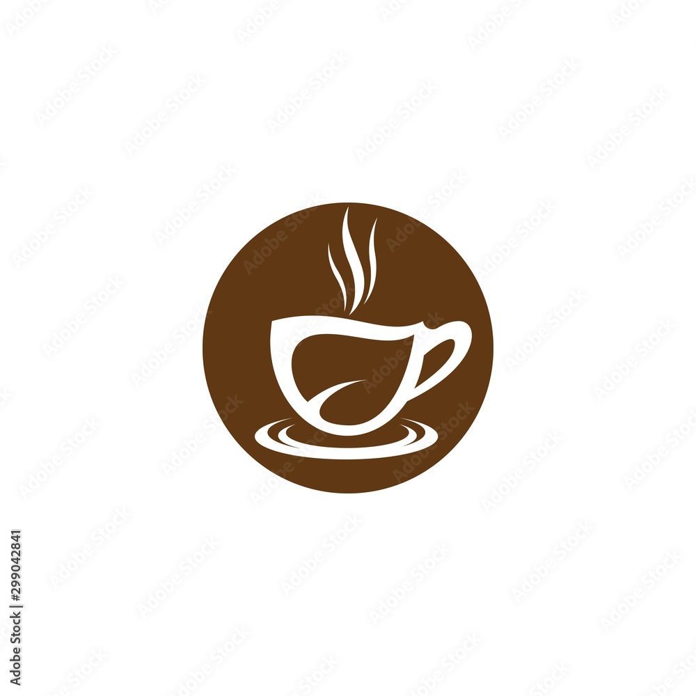 Coffee cup logo template vector icon Coffee cup logo template vector icon