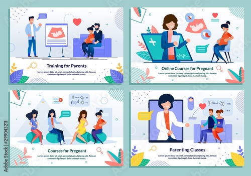 Parenting Classes, Lesson for Pregnant Banner Set