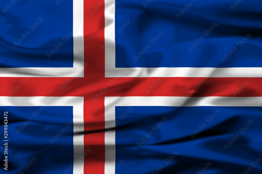 Fototapeta premium Bandiera islandese