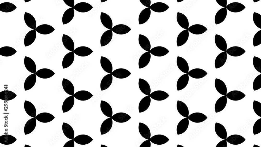 Graphic pattern in black and white with stroboscopic and hypnotic effect, while increasing in size and then reducing it, in 16: 9 video format Graphic pattern in black and white with stroboscopic and hypnotic effect, while increasing in size and then reducing it, in 16: 9 video format