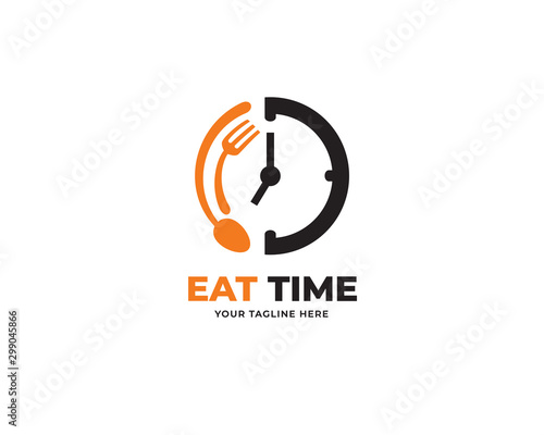 food time design logo template vector