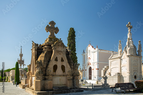 old spanish cemetery in lloret de mar