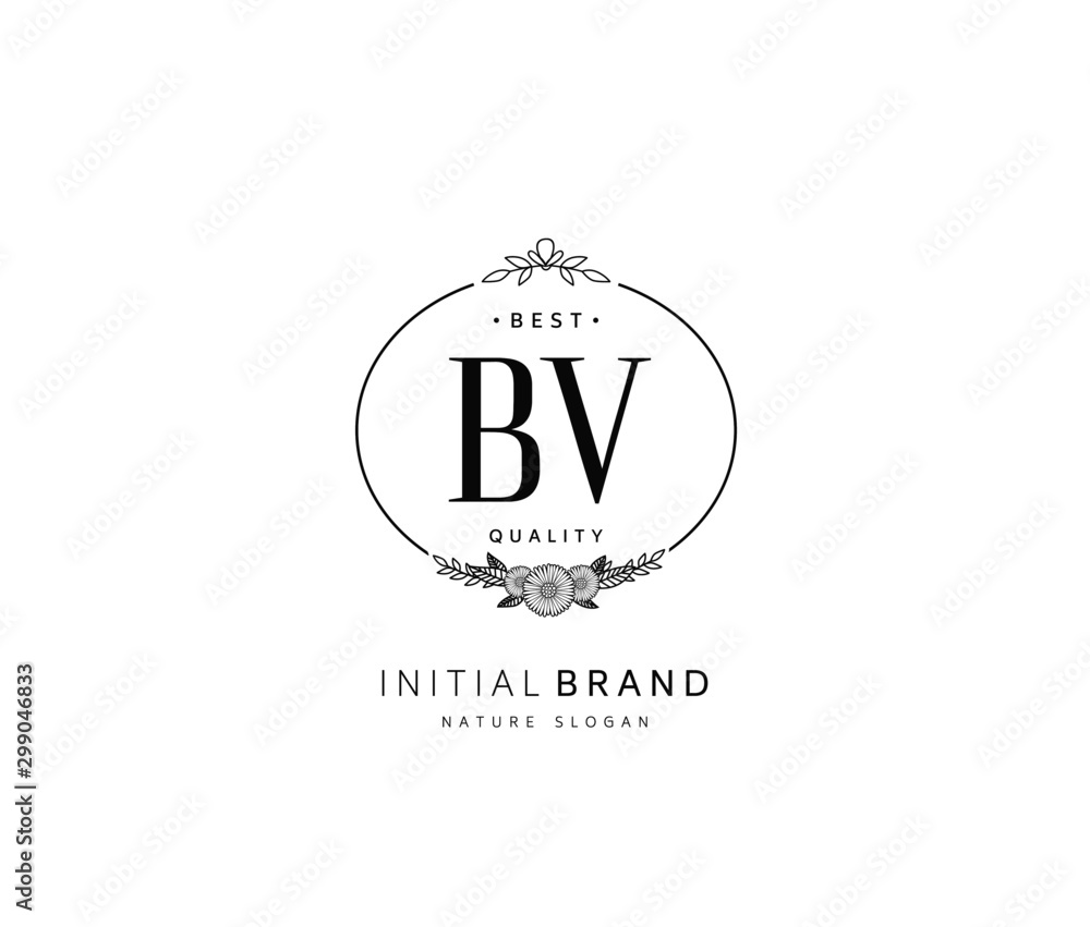 B V BV Beauty vector initial logo, handwriting logo of initial signature, wedding, fashion, jewerly, boutique, floral and botanical with creative template for any company or business. B V BV Beauty vector initial logo, handwriting logo of initial signature, wedding, fashion, jewerly, boutique, floral and botanical with creative template for any company or business.
